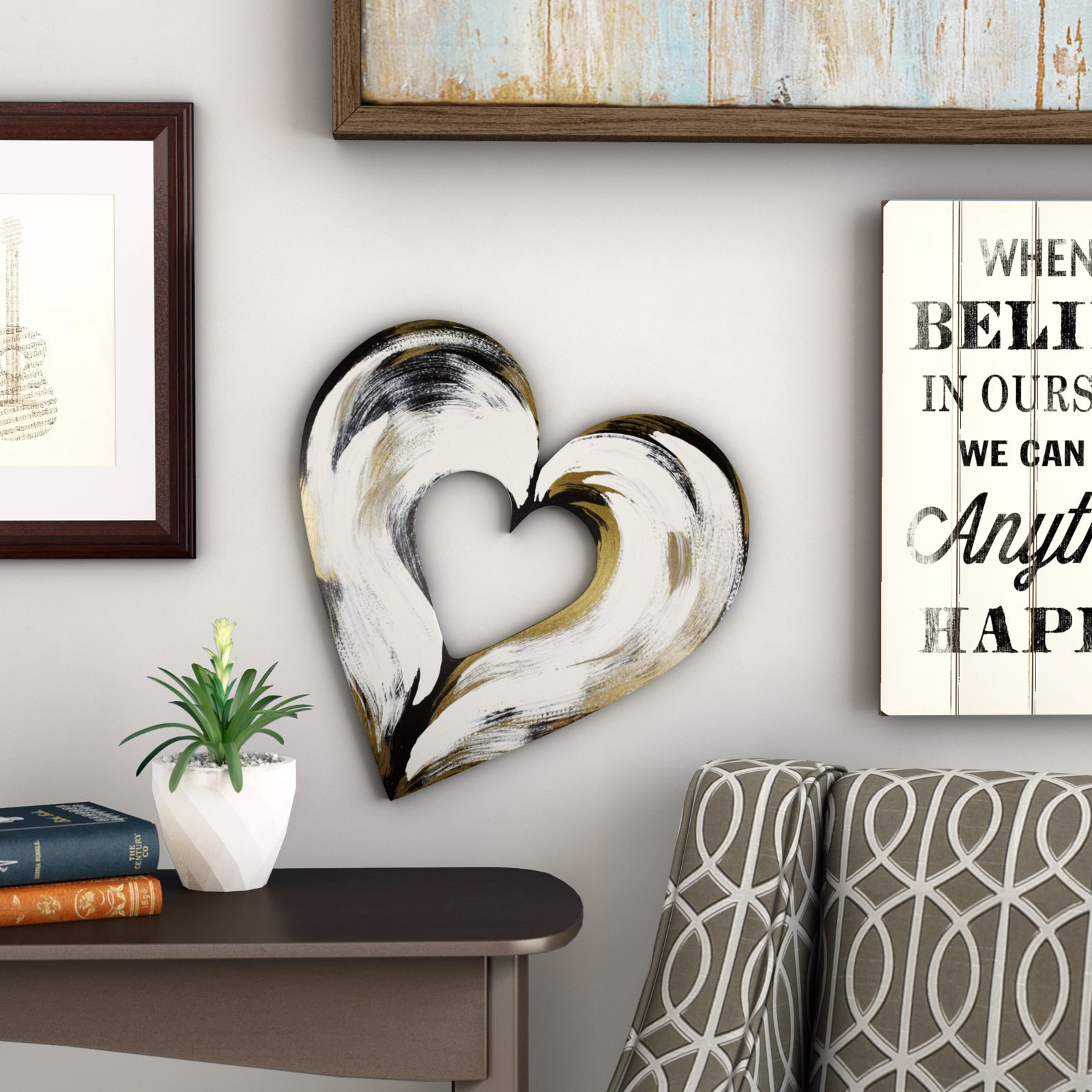 Adorable, Charming and Unique Heart Shaped Wall Decor - Home Wall Art Decor